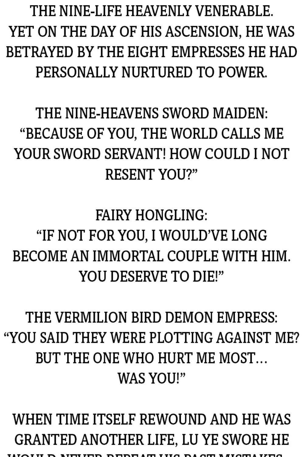 The Eight Empresses Betrayed Me, Only to Deeply Regret It After Being Reborn Chapter 0 page 4 - 