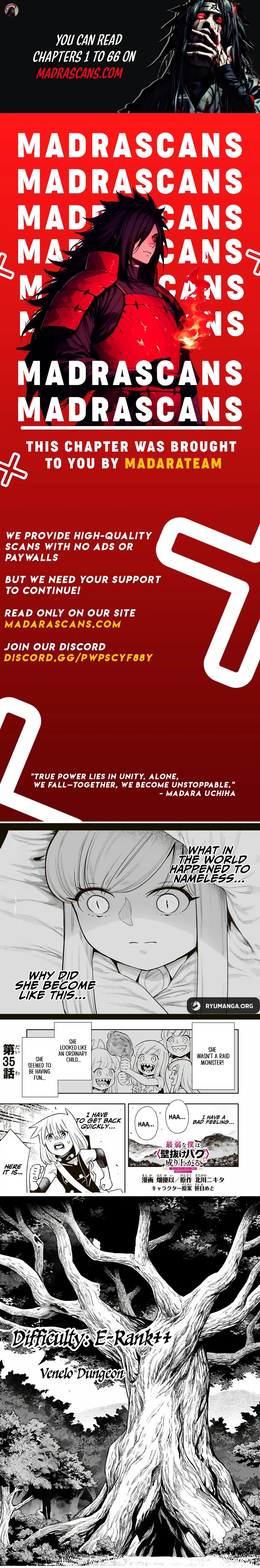 The Evasion Skill Turns Into a “Wall Clip Bug” Under Specific Conditions! When I Clipped Through the Dungeon Wall, I Was Able To Collect An Infinite Amount of First-Time Clear Rewards and So My Stats Skyrocketed! Chapter 35 page 1 - 