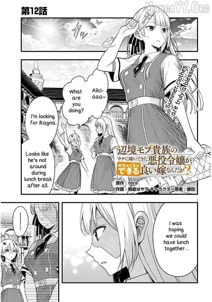 The Evil Noblewoman Turned Out to Be the Perfect Wife Chapter 12.1 page 1 - 