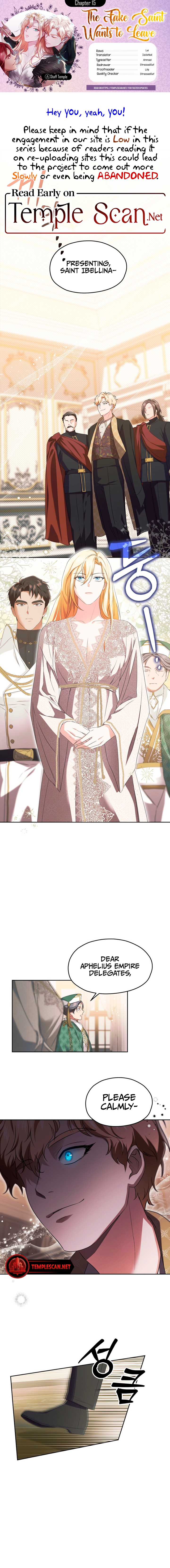 The Fake Saint Wants To Leave Chapter 15 page 1 - 