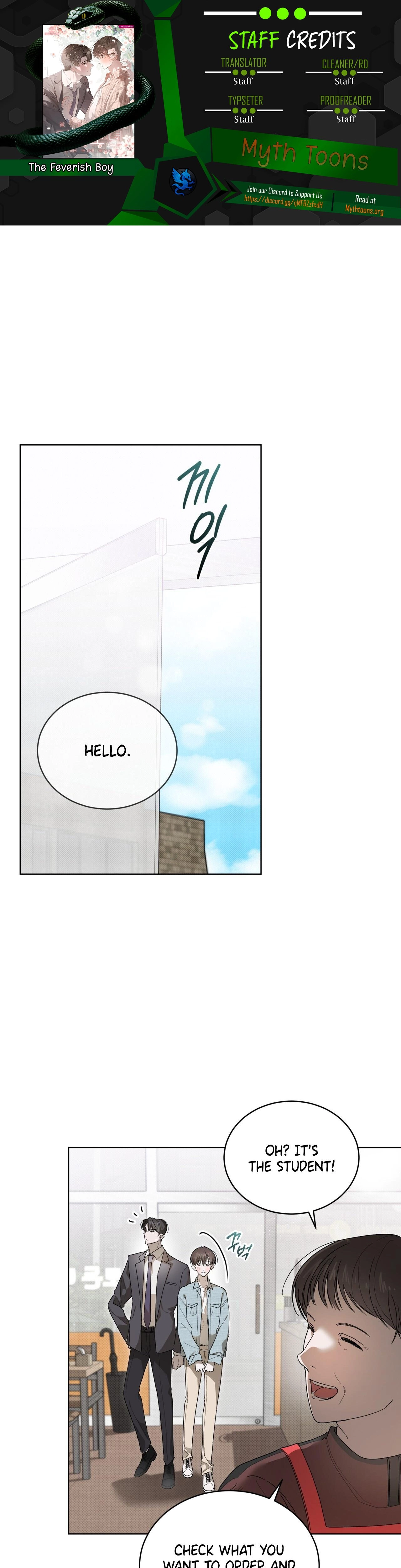 The Feverish Boy Chapter 5 page 1 - 