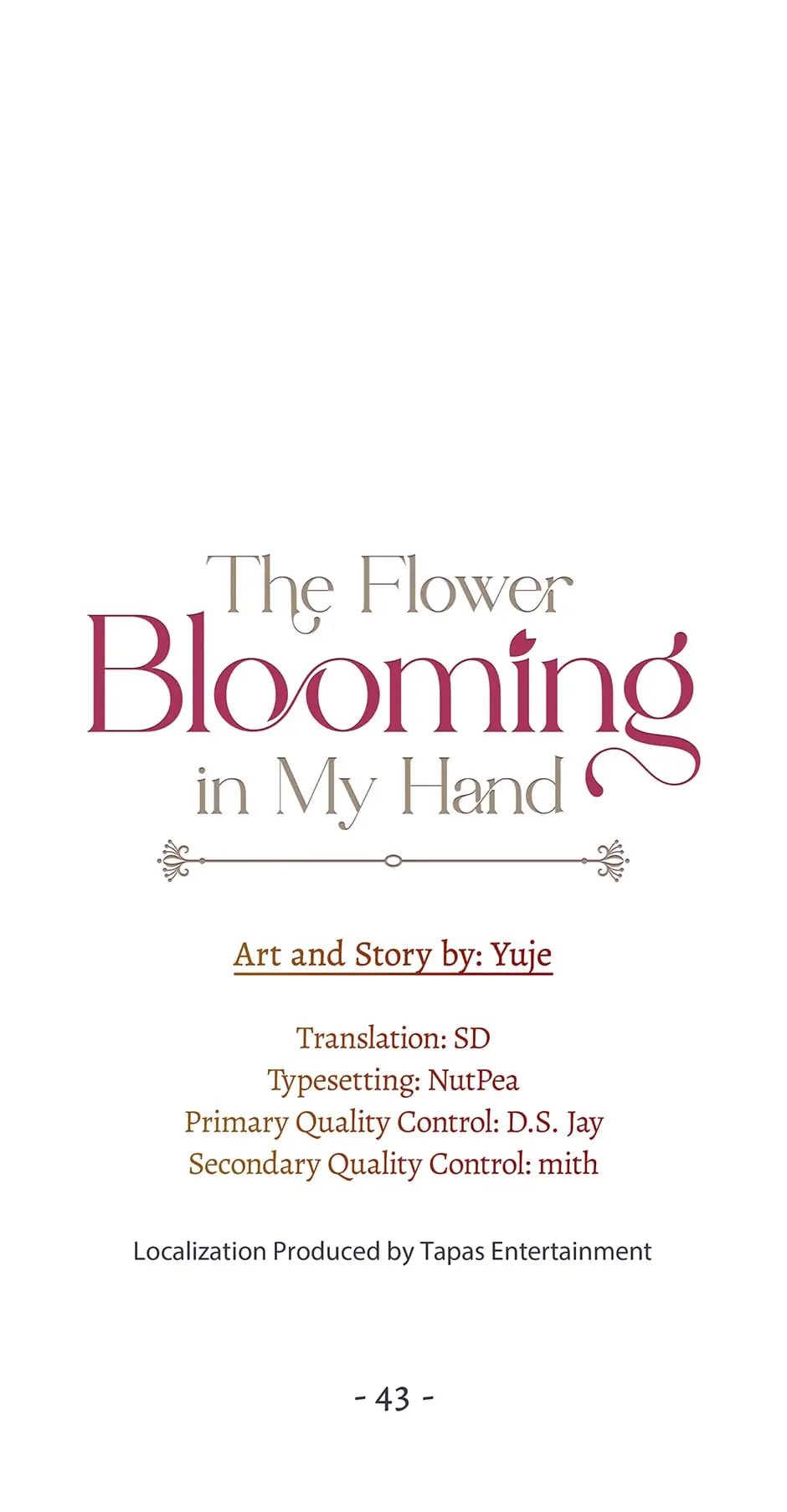 The Flower Blooming in My Hand Chapter 43 page 32 - 