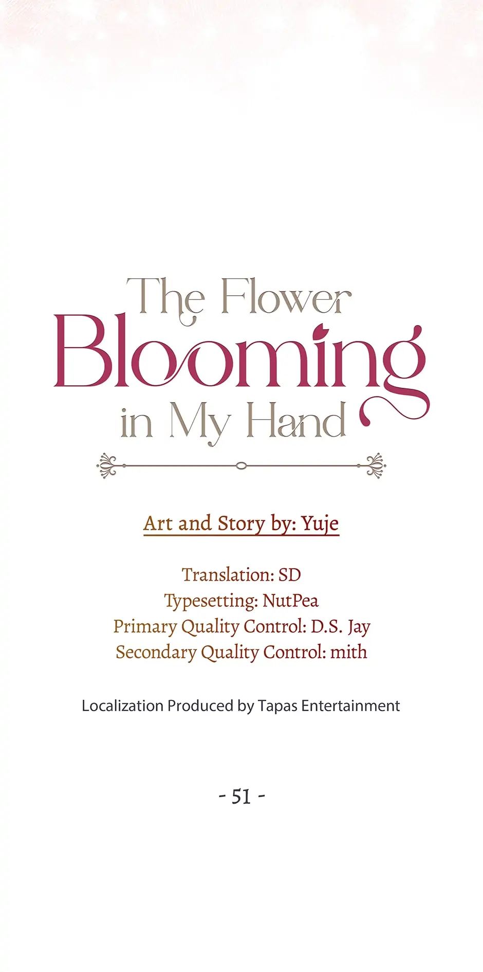 The Flower Blooming in My Hand Chapter 51 page 52 - 