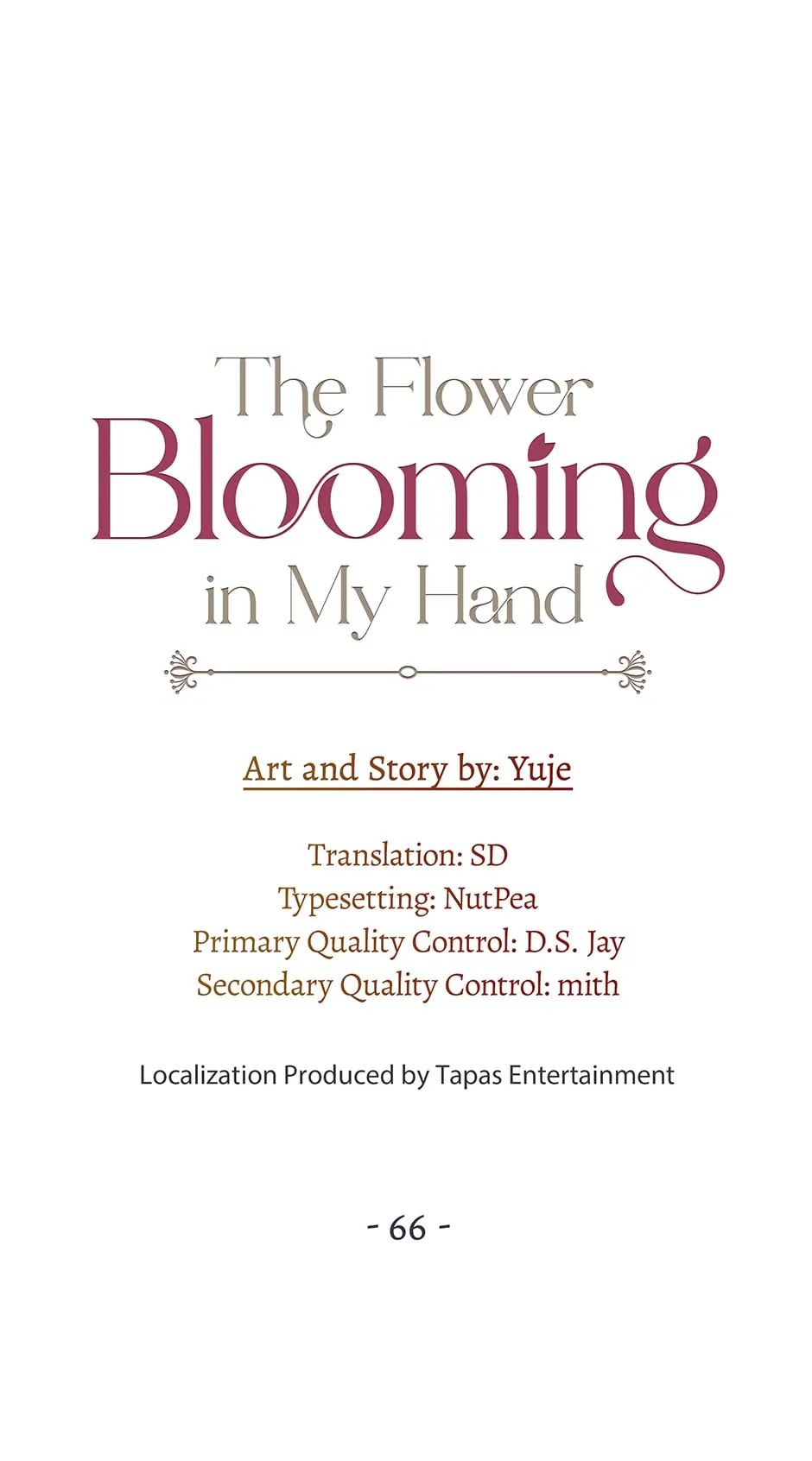 The Flower Blooming in My Hand Chapter 66.3 page 42 - 