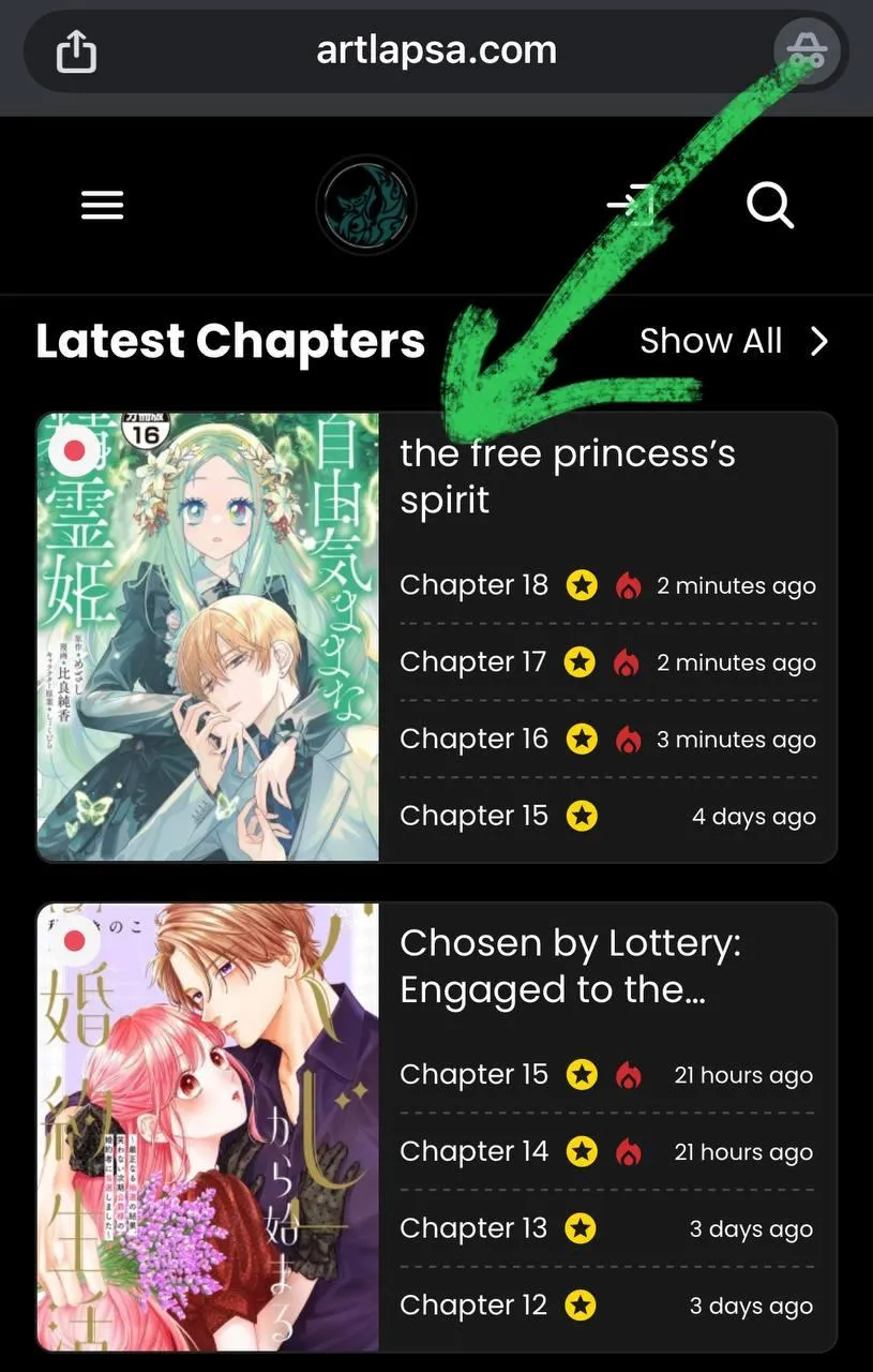 ‏the free princess’s spirit Chapter 9 page 1 - 