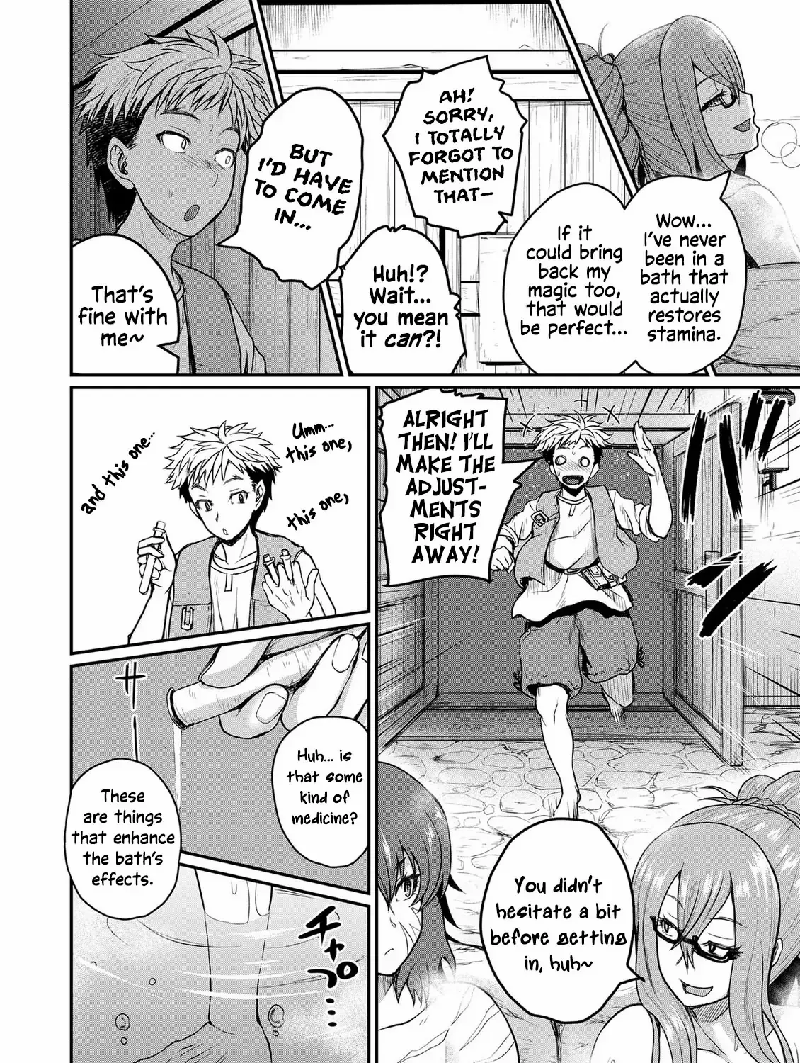 The Frontier Bathhouse Turns Into a Harem: The Overpowered Effects of a Run-Down Hot Spring Deep in the Mountains Make It Super Popular with Female Adventurers Chapter 1 page 28 - 