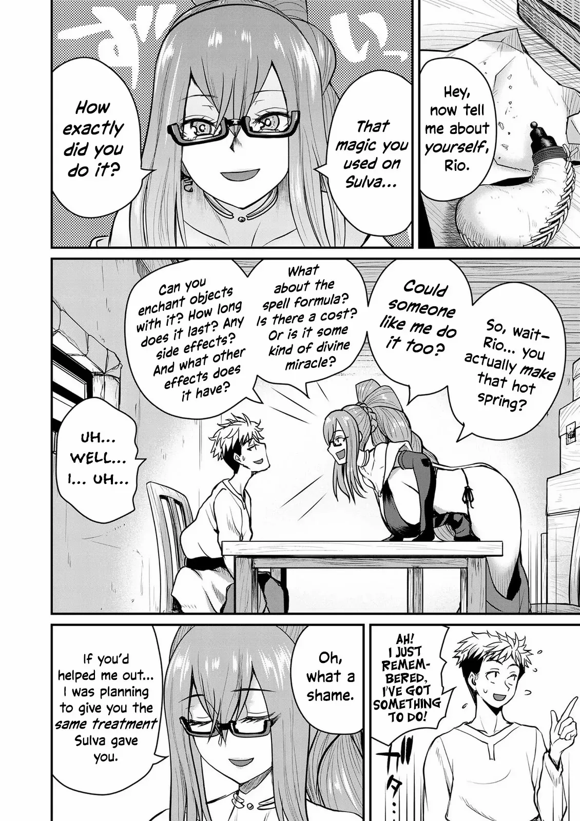 The Frontier Bathhouse Turns Into a Harem: The Overpowered Effects of a Run-Down Hot Spring Deep in the Mountains Make It Super Popular with Female Adventurers Chapter 4 page 8 - 