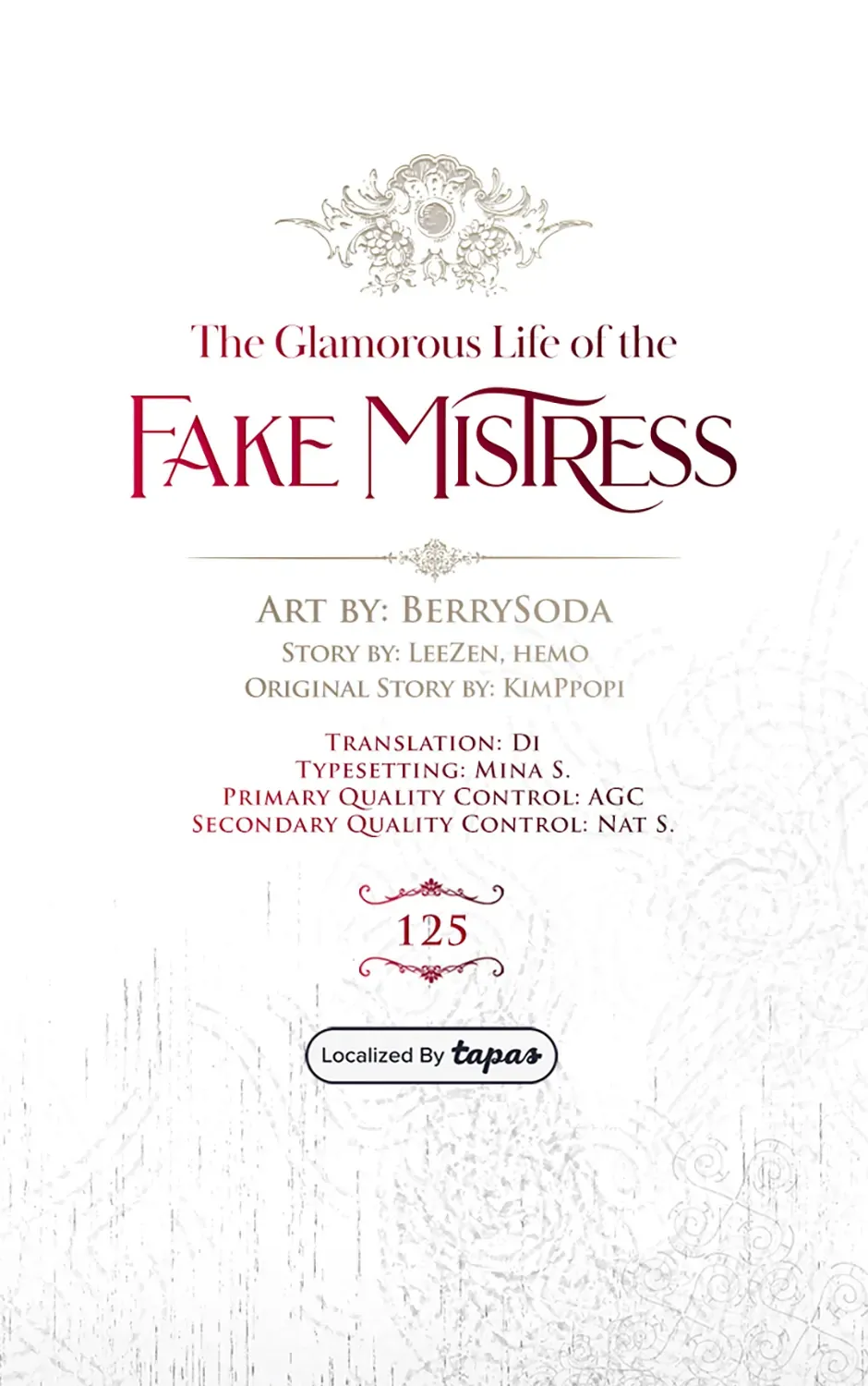 The Glamorous Life of the Fake Mistress Chapter 125 page 115 - 