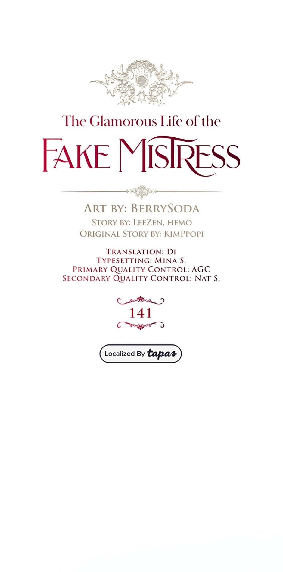 The Glamorous Life of the Fake Mistress Chapter 141 page 8 - 