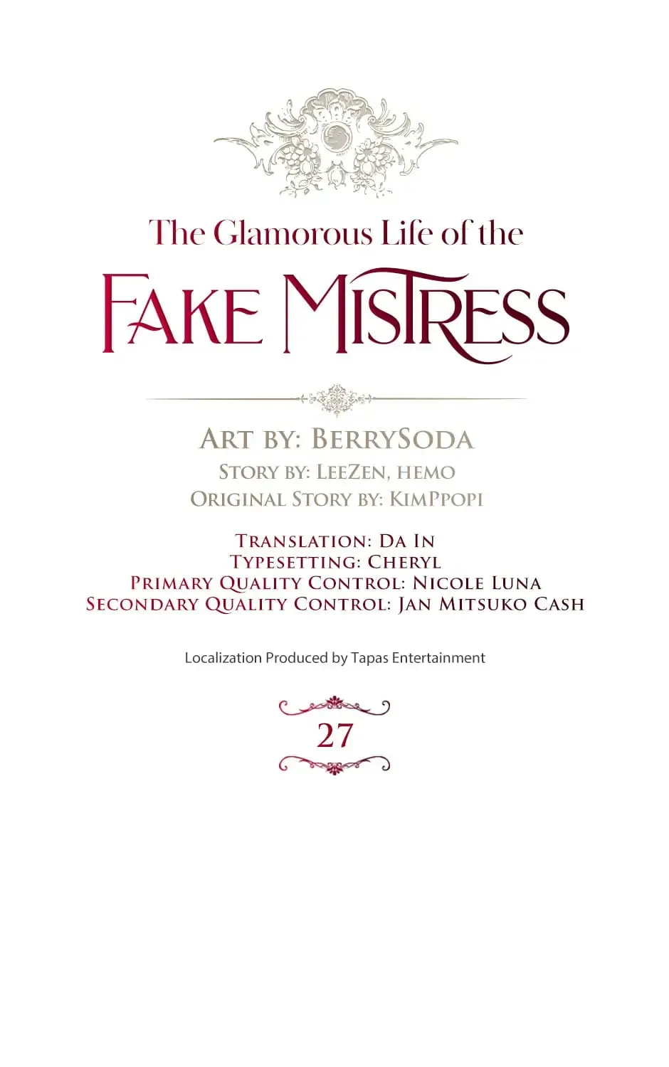 The Glamorous Life of the Fake Mistress Chapter 27 page 21 - 