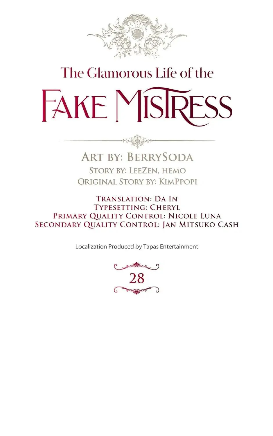 The Glamorous Life of the Fake Mistress Chapter 28 page 53 - 