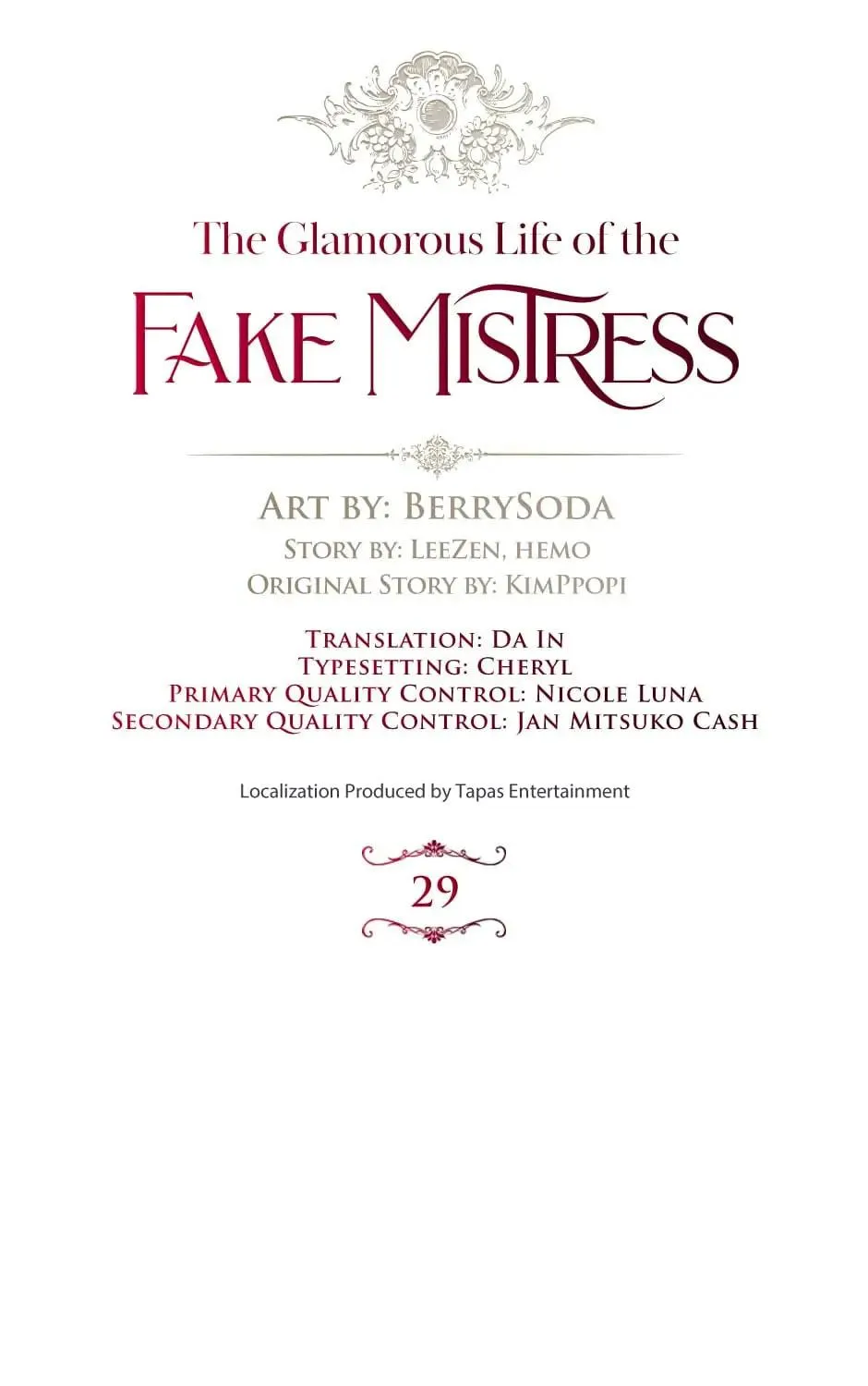 The Glamorous Life of the Fake Mistress Chapter 29 page 17 - 