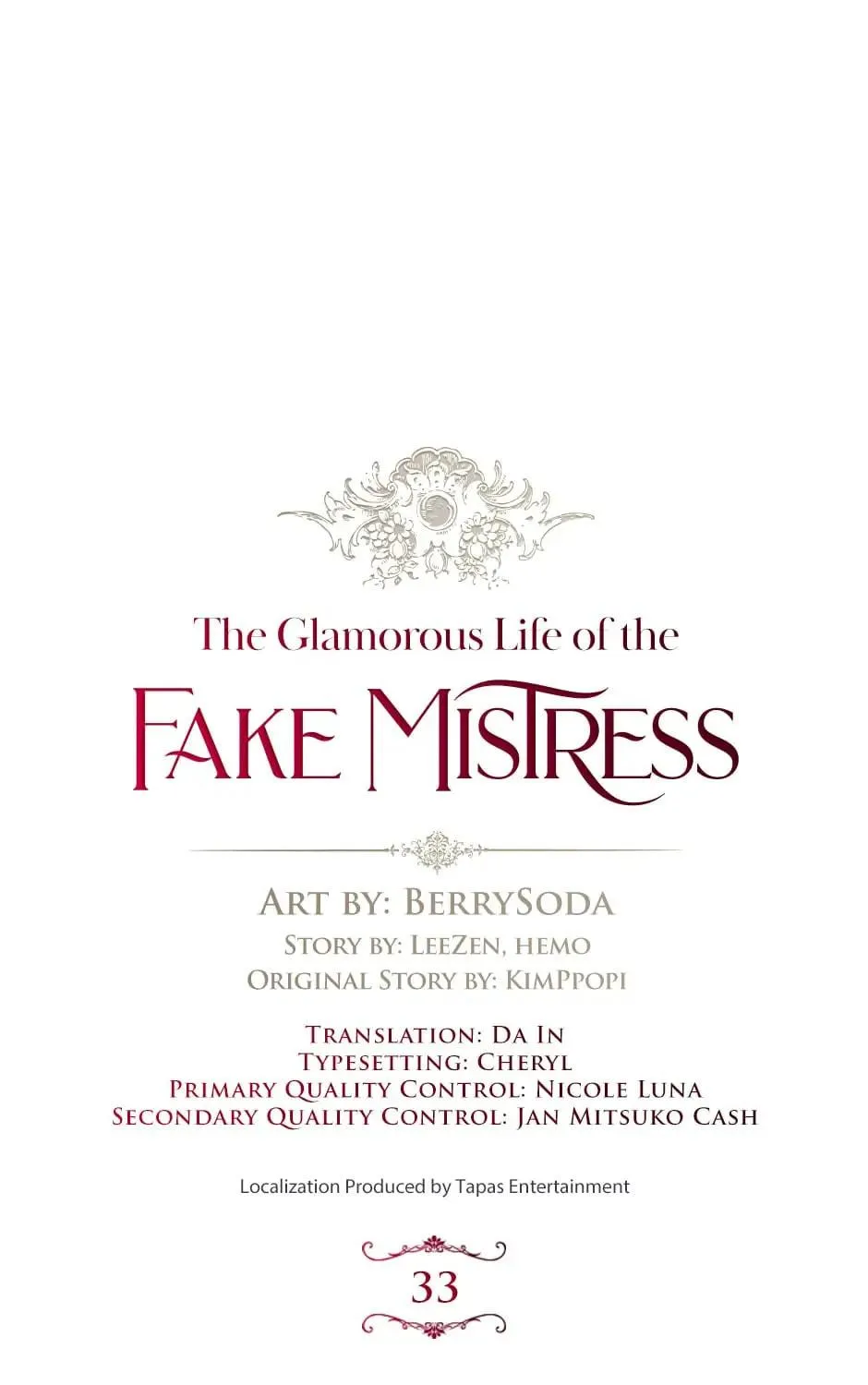 The Glamorous Life of the Fake Mistress Chapter 33 page 41 - 