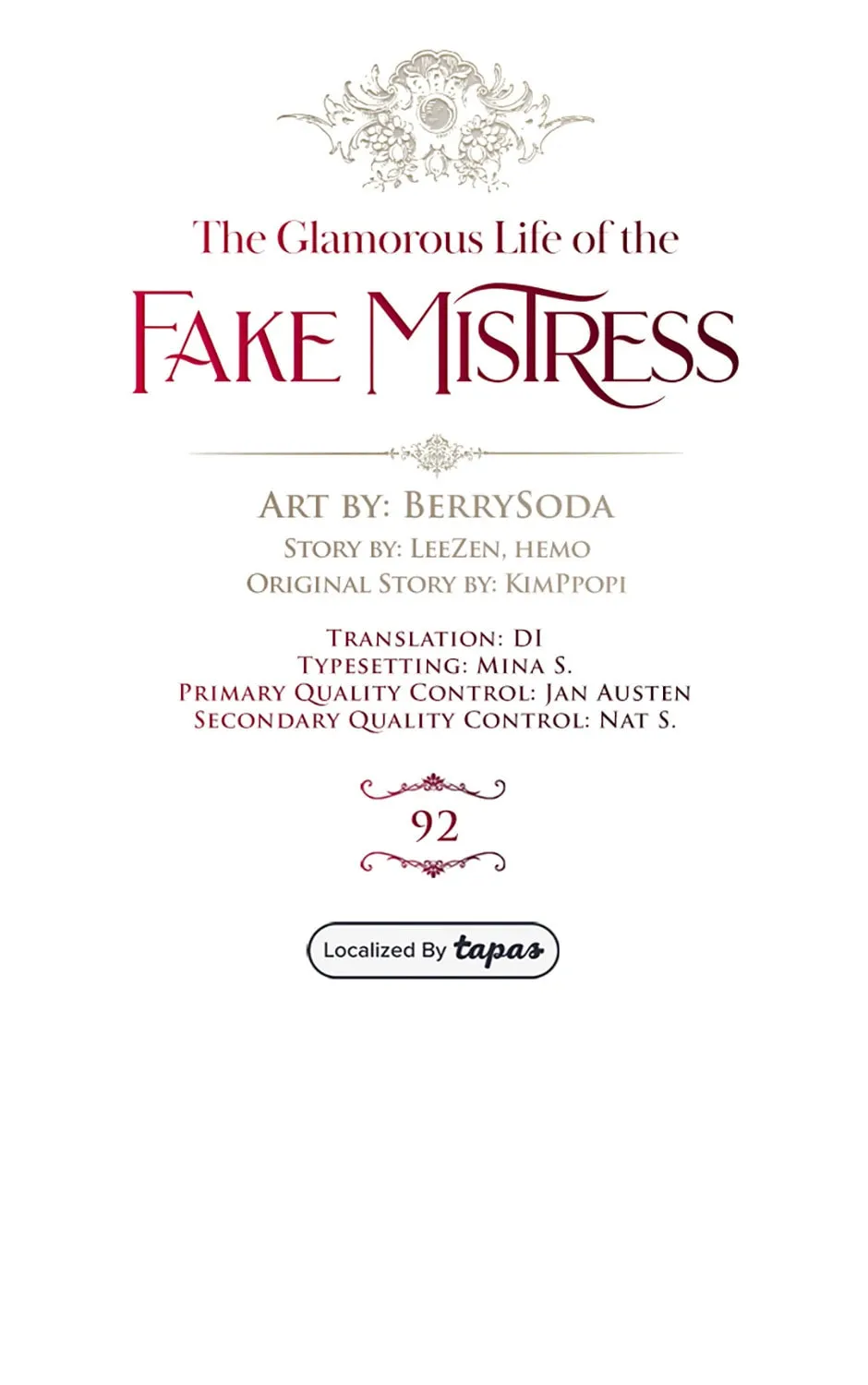 The Glamorous Life of the Fake Mistress Chapter 92 page 45 - 