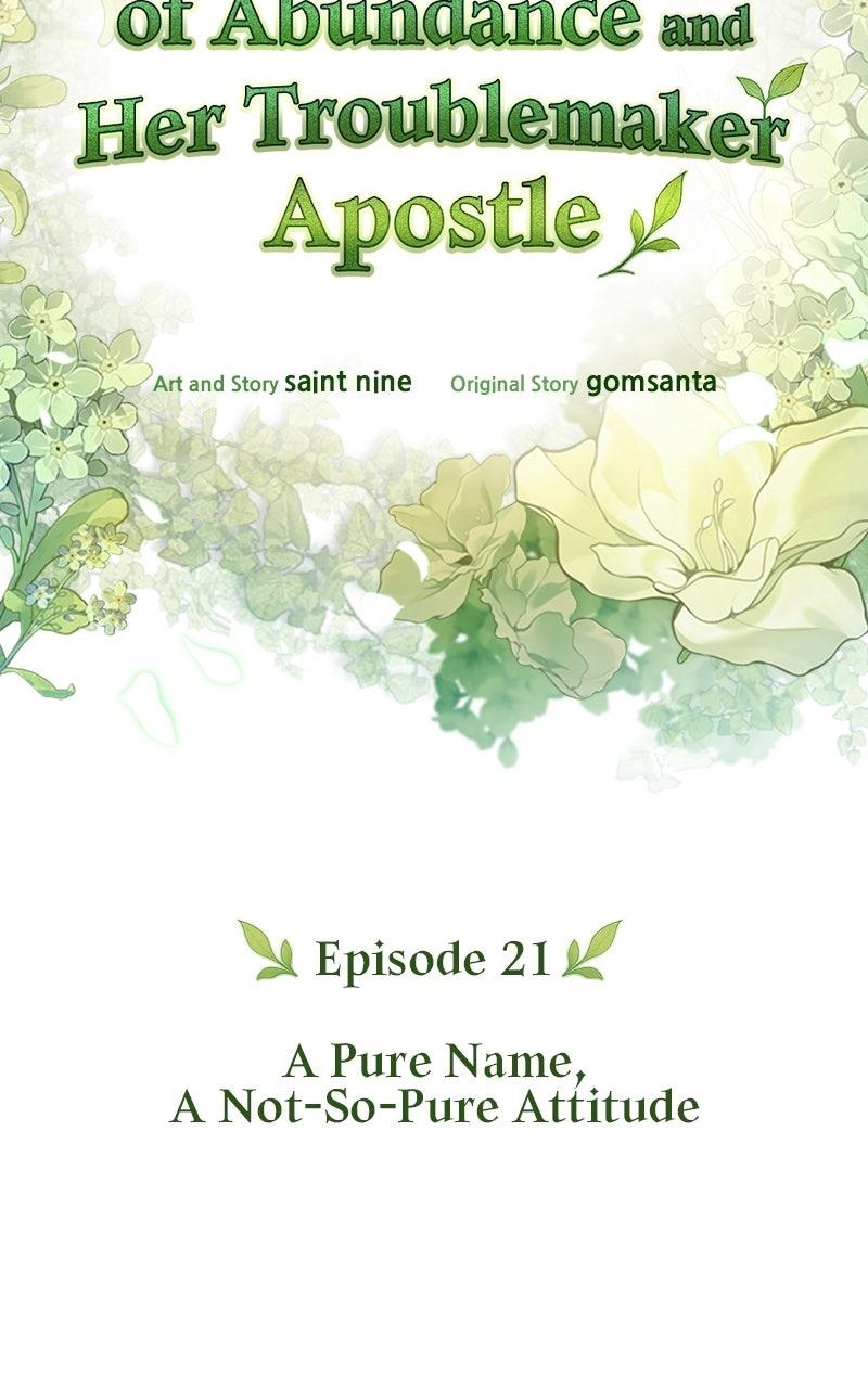 The Goddess of Abundanceand Her Troublemaker Apostle Chapter 21 page 43 - 