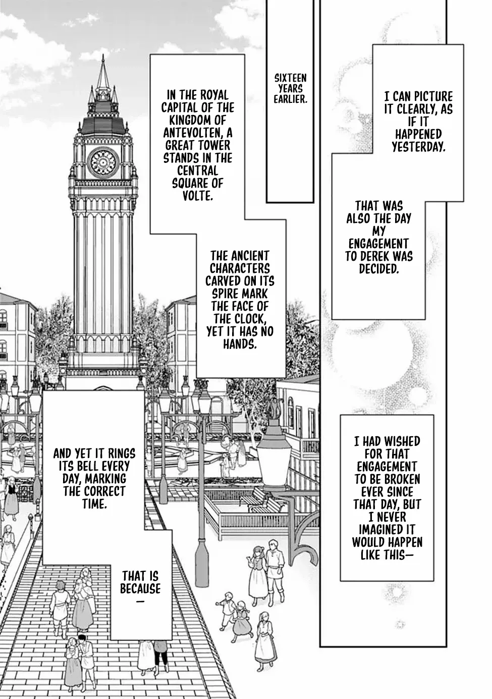 The Great Saintess of the Clock Tower Rejoices at the Broken Engagement Chapter 1 page 12 - 
