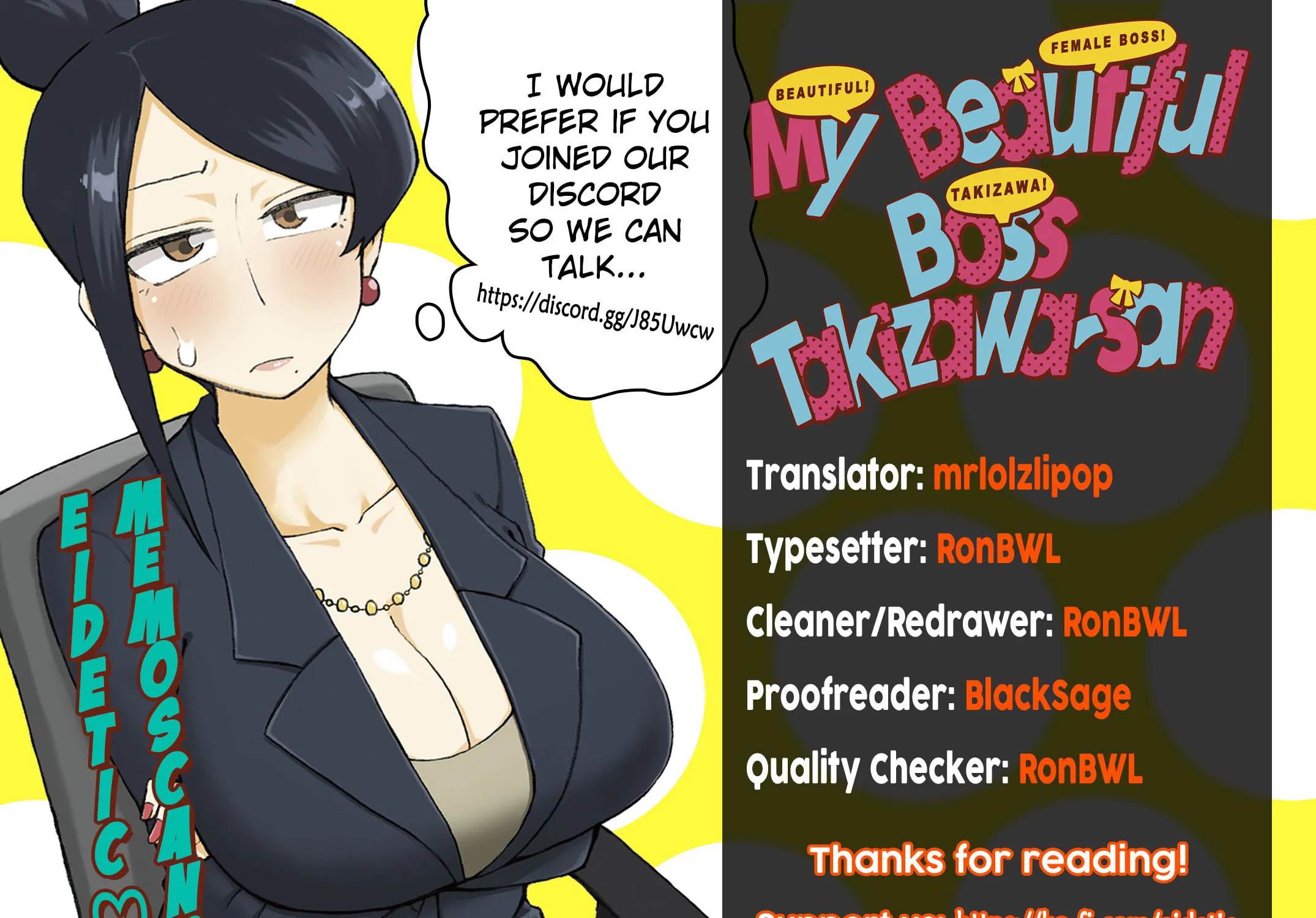 The Greatest Lady Boss "Takizawasan" Chapter 117 page 11 - 