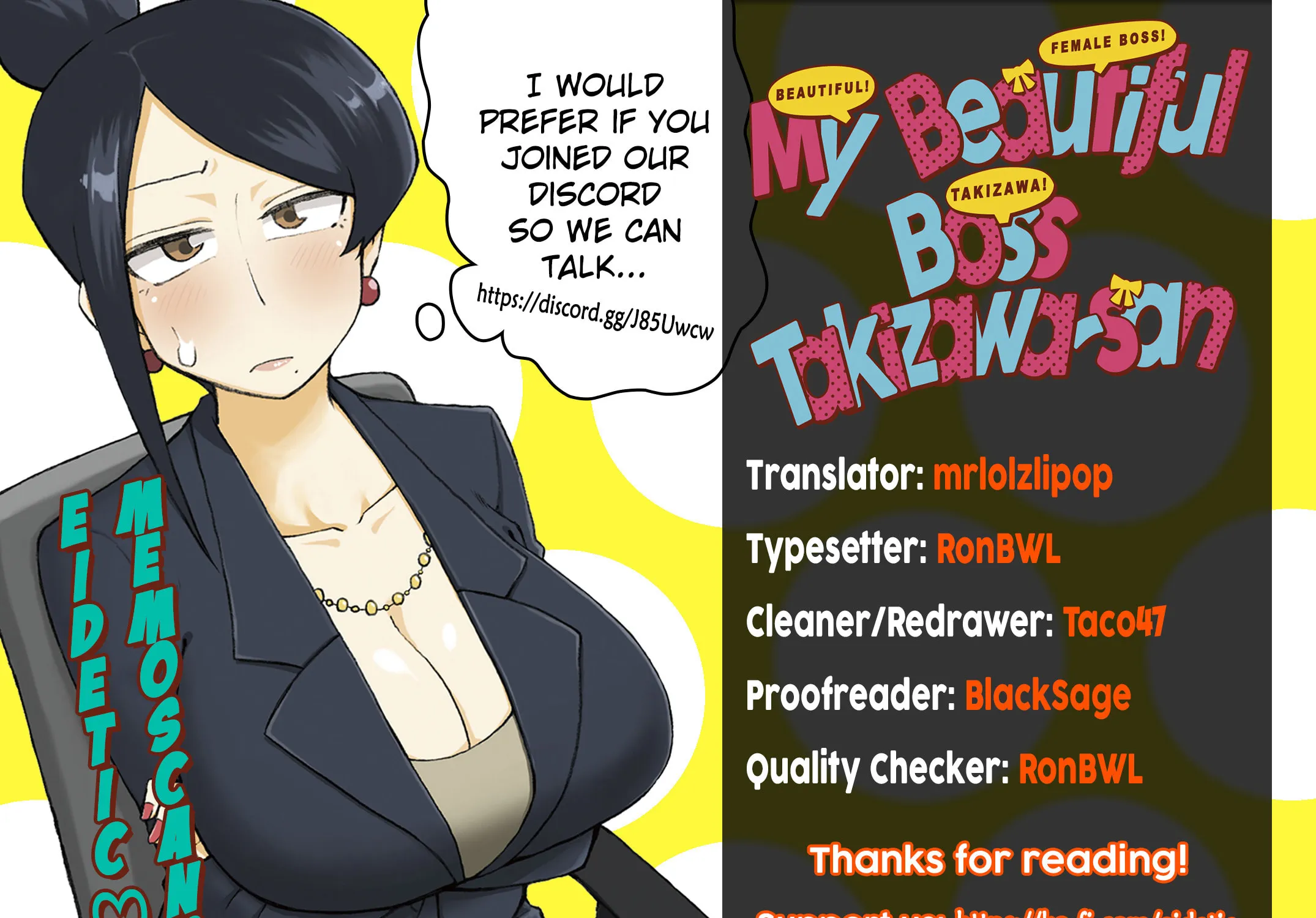 The Greatest Lady Boss "Takizawasan" Chapter 128 page 9 - 