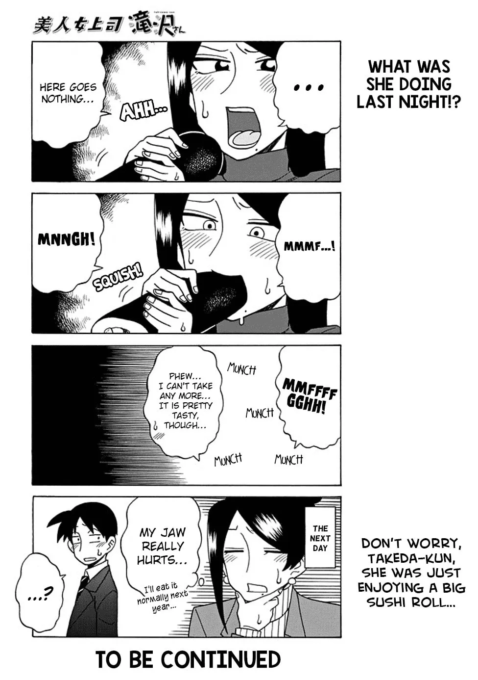 The Greatest Lady Boss "Takizawasan" Chapter 38 page 4 - 