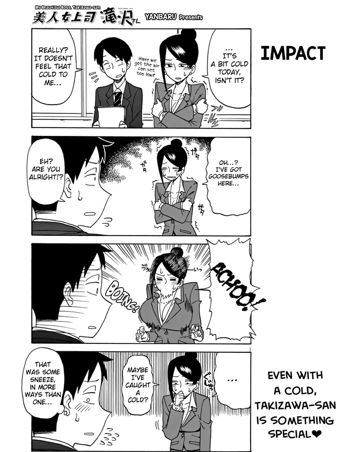The Greatest Lady Boss "Takizawasan" Chapter 4 page 1 - 