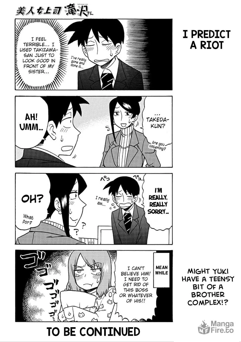 The Greatest Lady Boss "Takizawasan" Chapter 40 page 6 - 