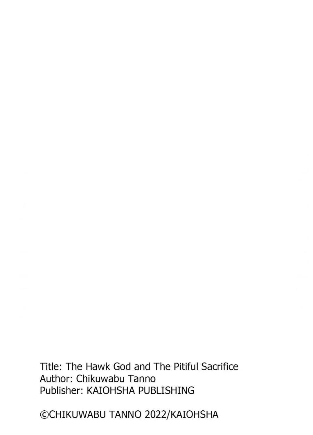 The Hawk God And The Pitiful Sacrifice Chapter 5 page 97 - 
