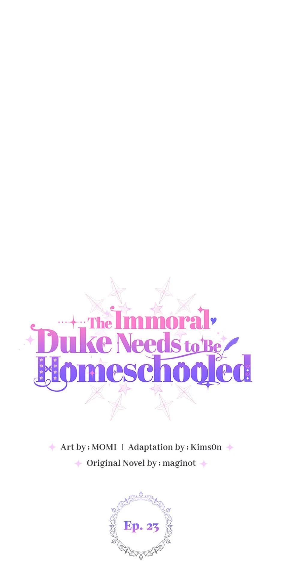 The Immoral Duke Needs to be Homeschooled Chapter 23 page 1 - 
