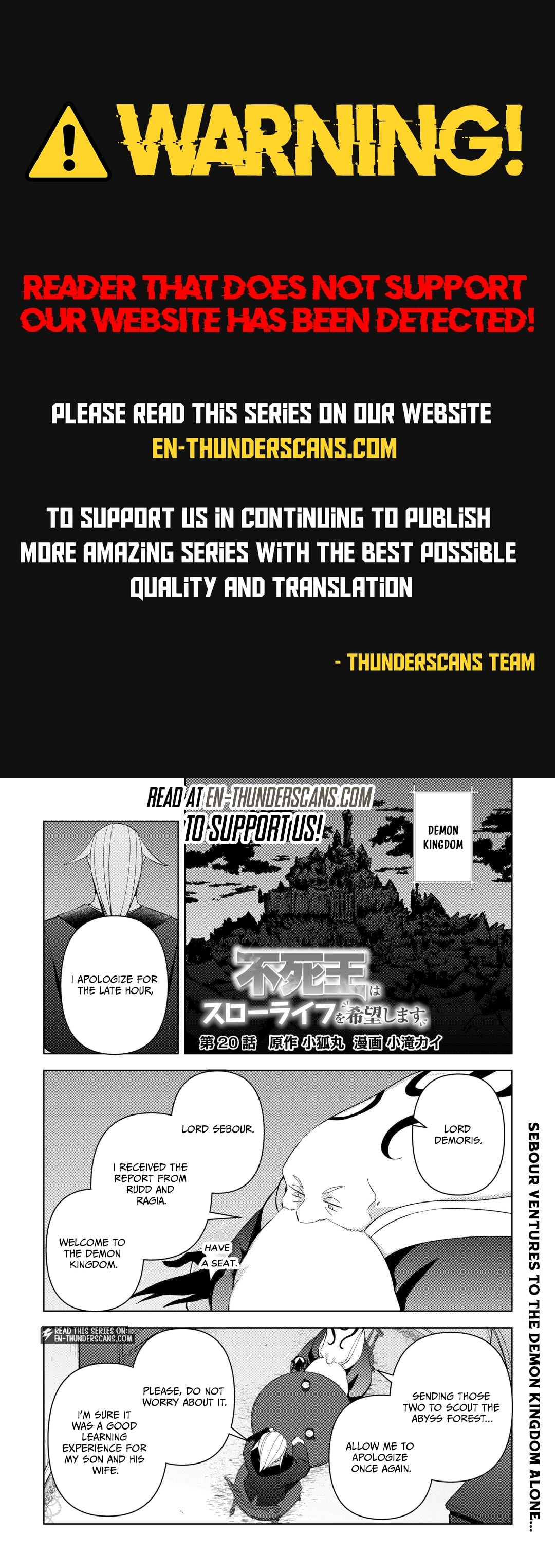 The Immortal King Wants To Live A Slow Life Chapter 20 page 1 - 