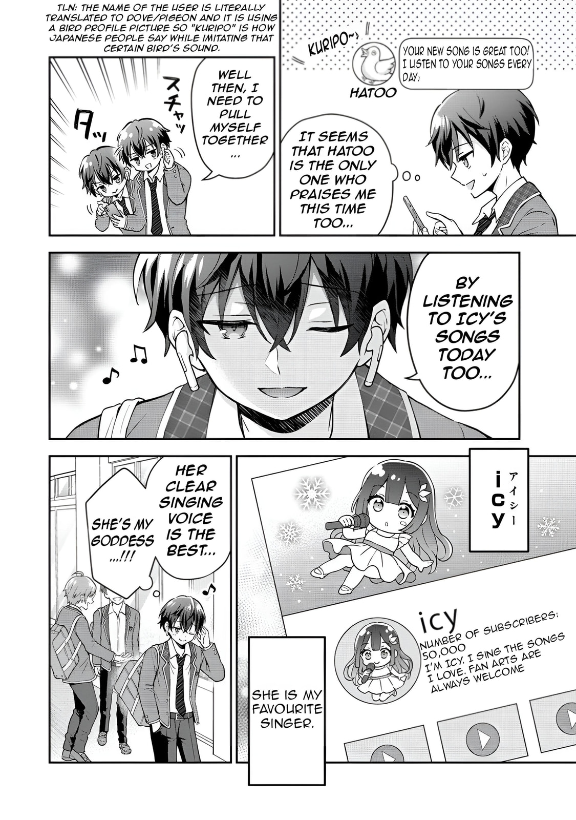 The "Inkya" Girl Sitting Next to Me Was My Favorite Singer. Sing My Song! Chapter 1 page 9 - 