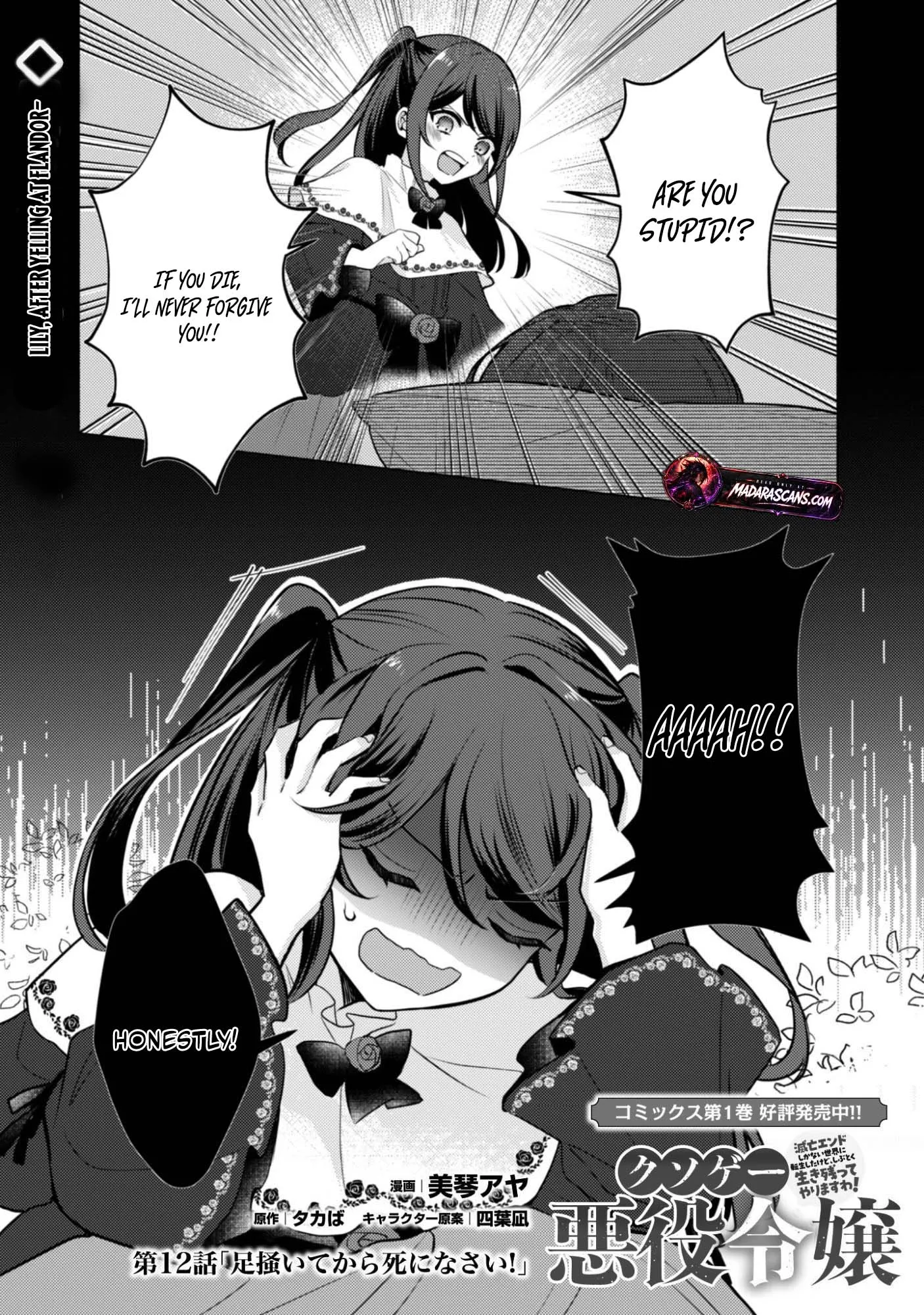 The KUSOGE Villainess: Reincarnated into a Trash Game World with Only Destruction Ends, But I`m Going to Survive Doggedly! Chapter 12 page 2 - 