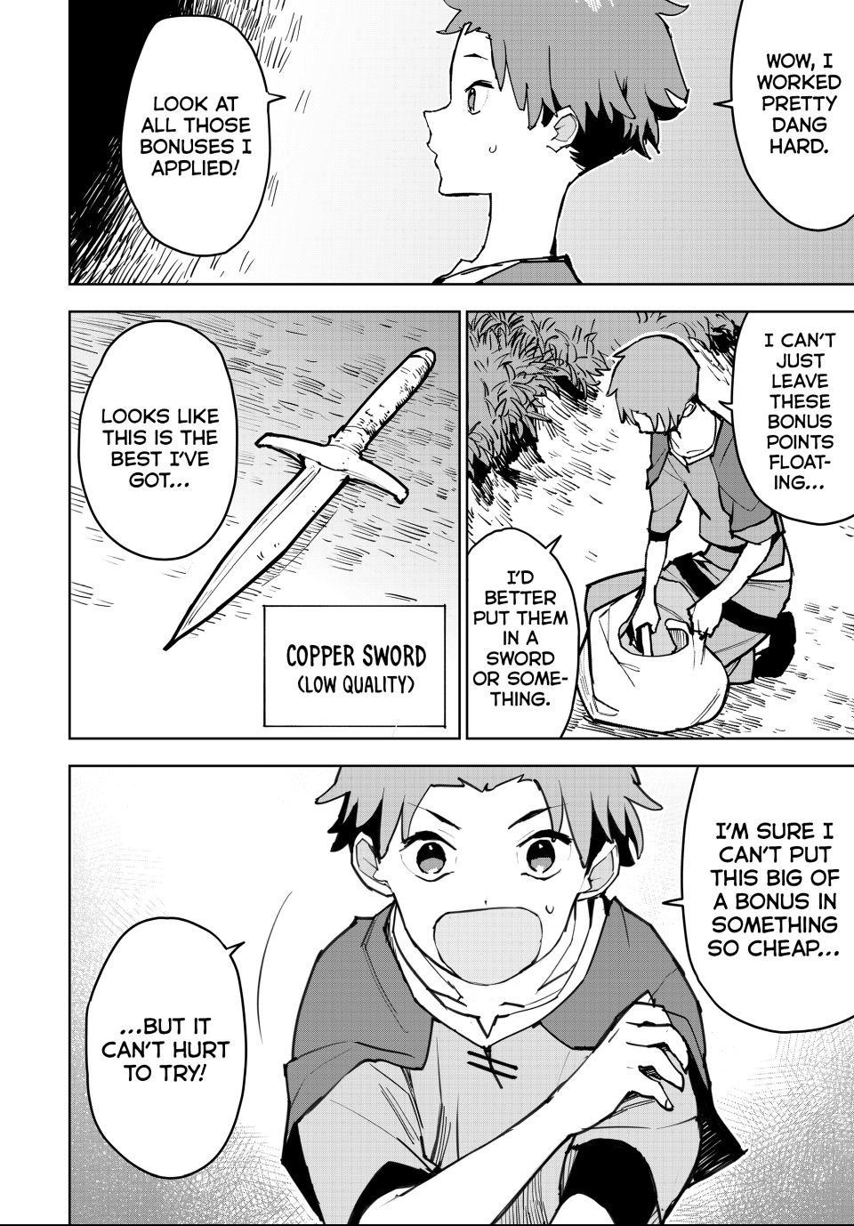 The Exiled Cheating Magician Enjoys a Carefree Second Life.: I Can Grant “Reinforcement Points” Not Only to Weapons, but to Anything, and I Can Revoke the Effects at Any Time I Choose. But Are Those Left Behind Okay? Chapter 1 page 20 - 