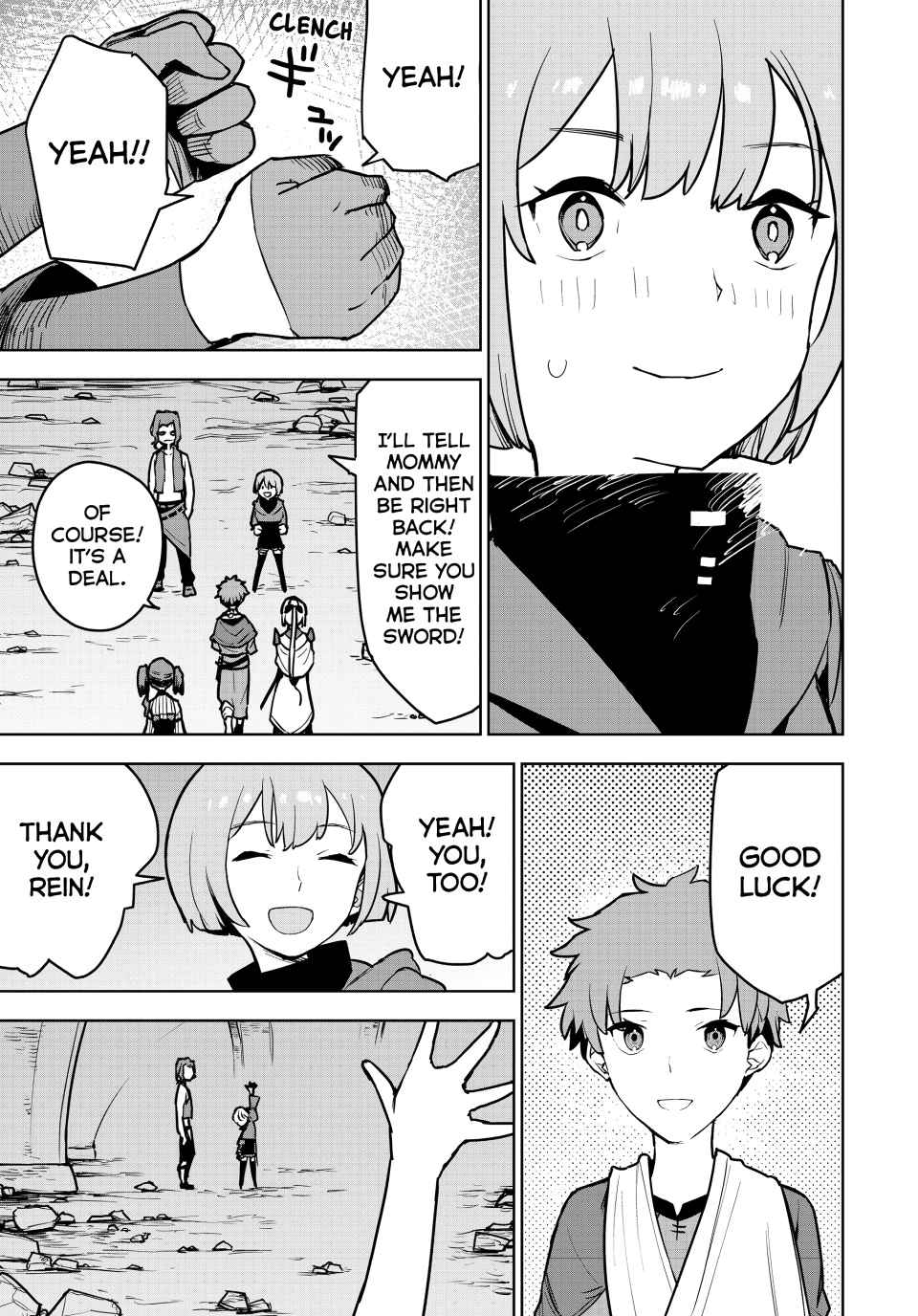 The Exiled Cheating Magician Enjoys a Carefree Second Life.: I Can Grant “Reinforcement Points” Not Only to Weapons, but to Anything, and I Can Revoke the Effects at Any Time I Choose. But Are Those Left Behind Okay? Chapter 10 page 35 - 