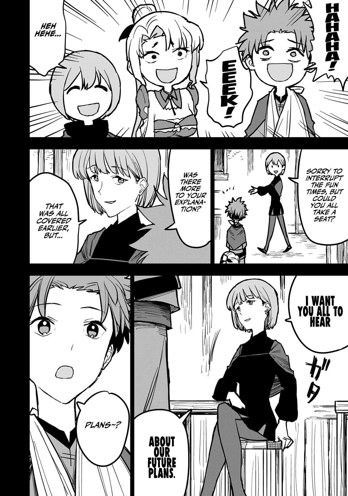 The Exiled Cheating Magician Enjoys a Carefree Second Life.: I Can Grant “Reinforcement Points” Not Only to Weapons, but to Anything, and I Can Revoke the Effects at Any Time I Choose. But Are Those Left Behind Okay? Chapter 17 page 3 - 