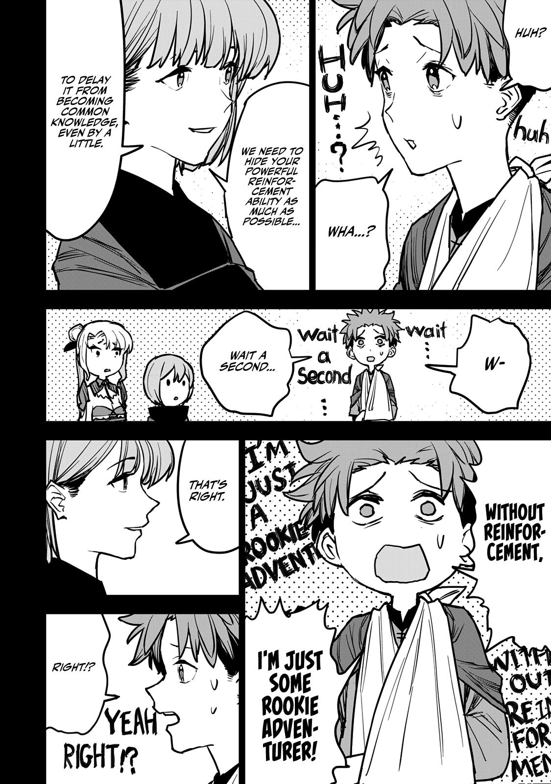 The Exiled Cheating Magician Enjoys a Carefree Second Life.: I Can Grant “Reinforcement Points” Not Only to Weapons, but to Anything, and I Can Revoke the Effects at Any Time I Choose. But Are Those Left Behind Okay? Chapter 17 page 5 - 