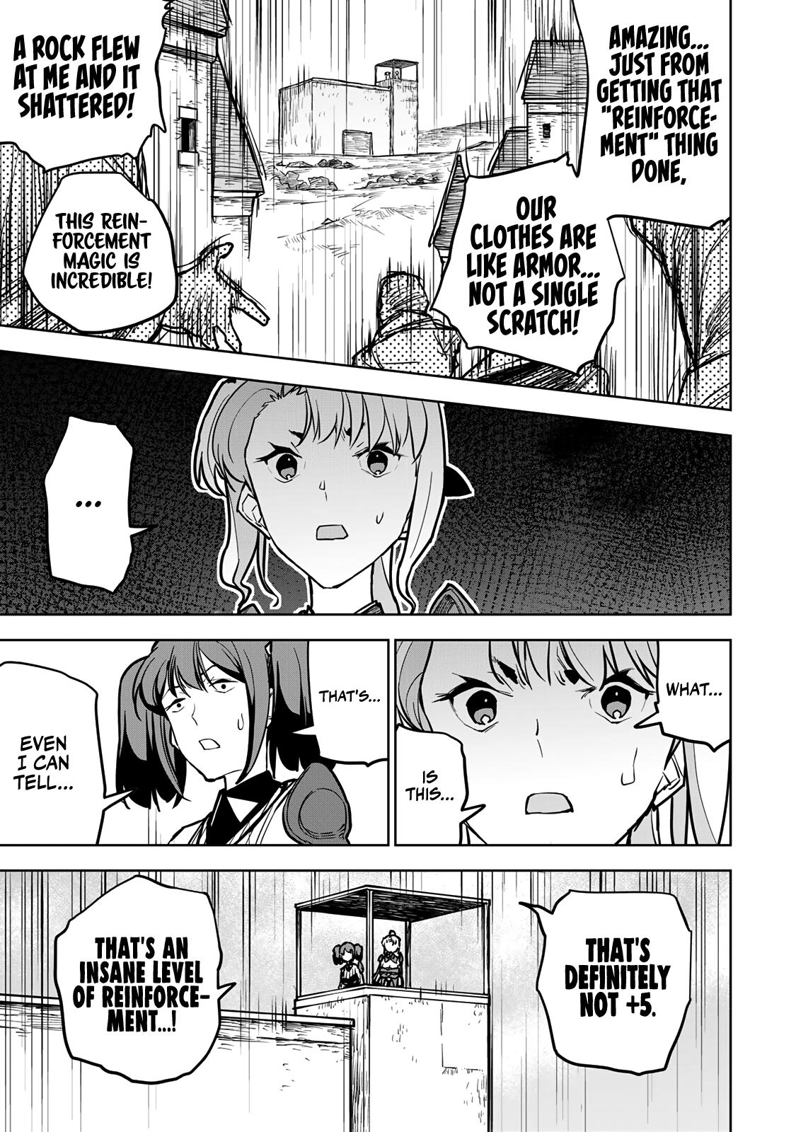 The Exiled Cheating Magician Enjoys a Carefree Second Life.: I Can Grant “Reinforcement Points” Not Only to Weapons, but to Anything, and I Can Revoke the Effects at Any Time I Choose. But Are Those Left Behind Okay? Chapter 21 page 46 - 