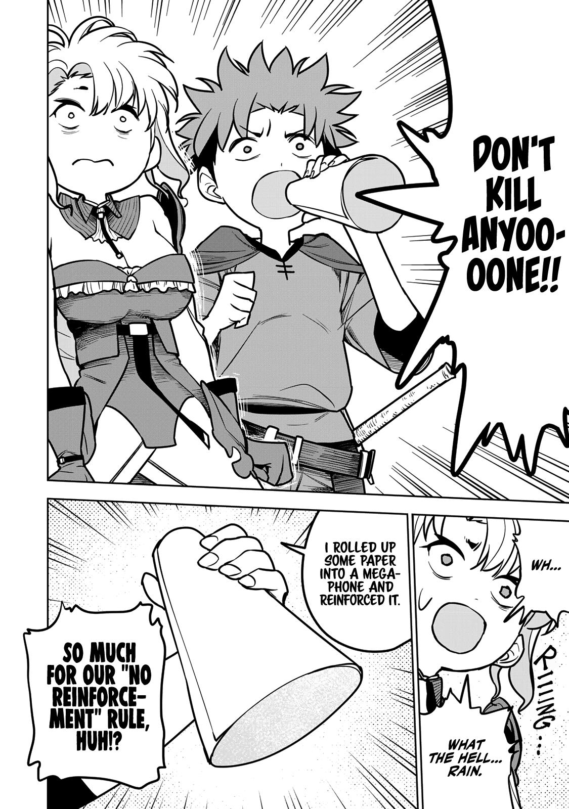 The Exiled Cheating Magician Enjoys a Carefree Second Life.: I Can Grant “Reinforcement Points” Not Only to Weapons, but to Anything, and I Can Revoke the Effects at Any Time I Choose. But Are Those Left Behind Okay? Chapter 22 page 13 - 
