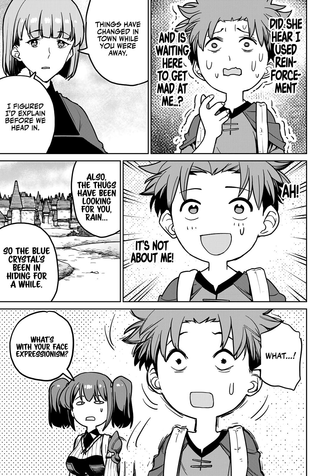 The Exiled Cheating Magician Enjoys a Carefree Second Life.: I Can Grant “Reinforcement Points” Not Only to Weapons, but to Anything, and I Can Revoke the Effects at Any Time I Choose. But Are Those Left Behind Okay? Chapter 23 page 33 - 
