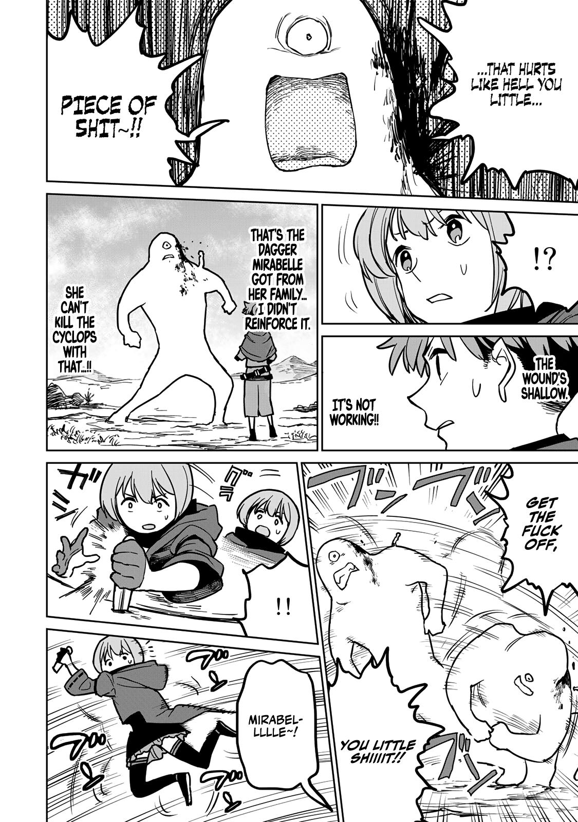 The Exiled Cheating Magician Enjoys a Carefree Second Life.: I Can Grant “Reinforcement Points” Not Only to Weapons, but to Anything, and I Can Revoke the Effects at Any Time I Choose. But Are Those Left Behind Okay? Chapter 23 page 6 - 