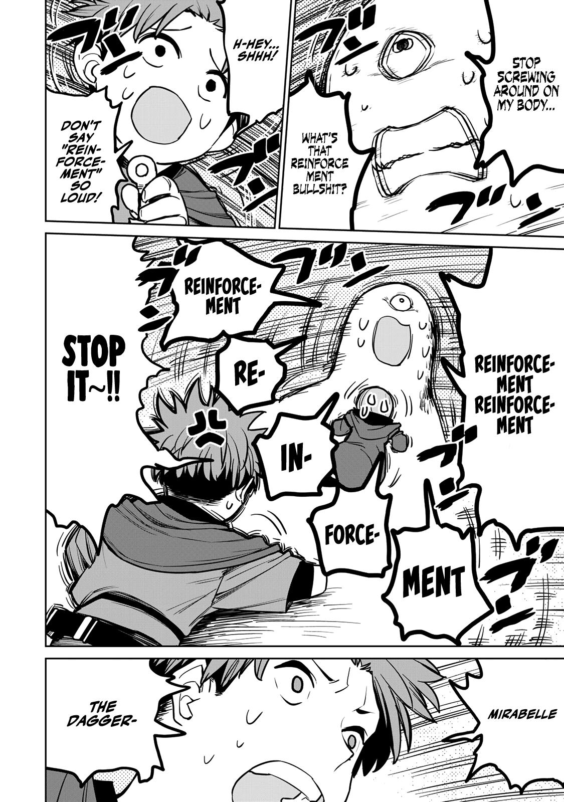 The Exiled Cheating Magician Enjoys a Carefree Second Life.: I Can Grant “Reinforcement Points” Not Only to Weapons, but to Anything, and I Can Revoke the Effects at Any Time I Choose. But Are Those Left Behind Okay? Chapter 23 page 8 - 
