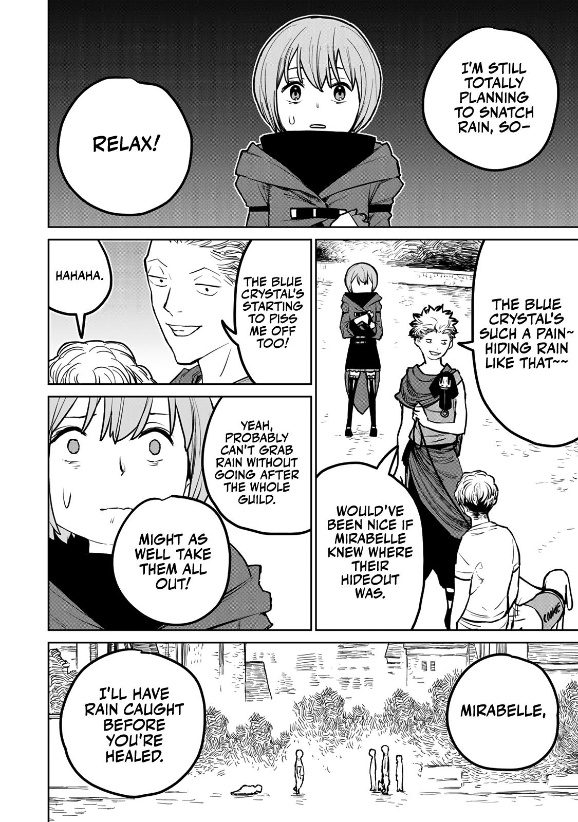 The Exiled Cheating Magician Enjoys a Carefree Second Life.: I Can Grant “Reinforcement Points” Not Only to Weapons, but to Anything, and I Can Revoke the Effects at Any Time I Choose. But Are Those Left Behind Okay? Chapter 24 page 46 - 