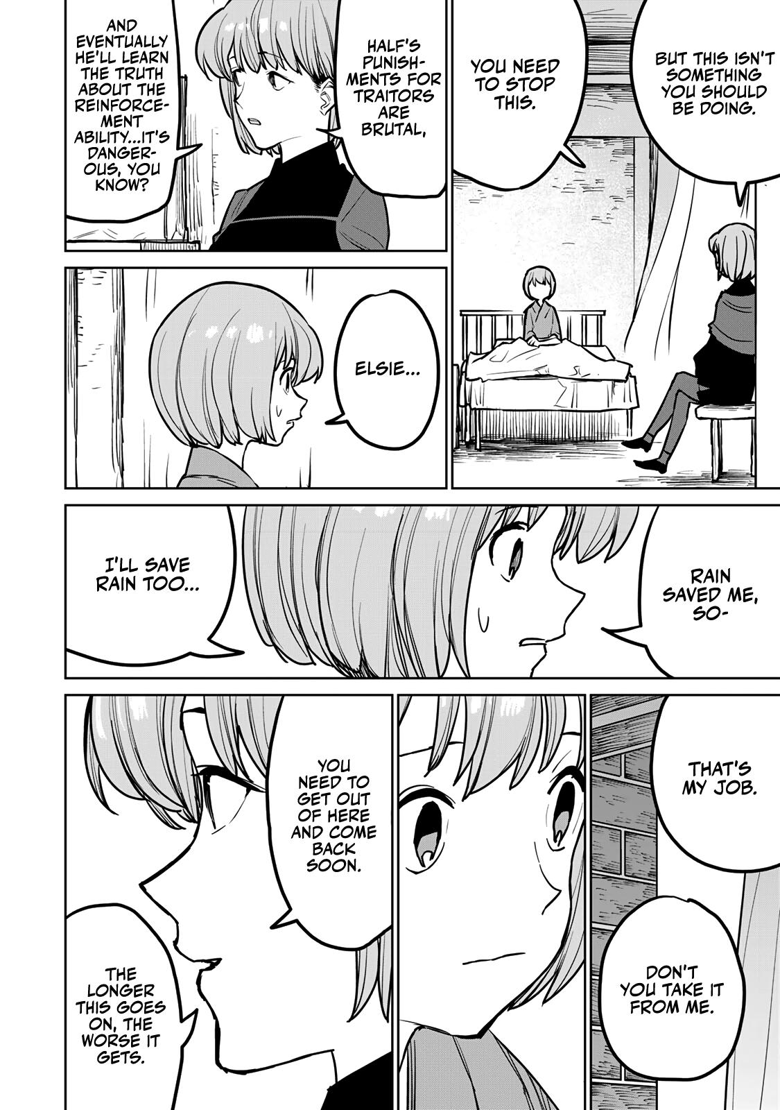 The Exiled Cheating Magician Enjoys a Carefree Second Life.: I Can Grant “Reinforcement Points” Not Only to Weapons, but to Anything, and I Can Revoke the Effects at Any Time I Choose. But Are Those Left Behind Okay? Chapter 25 page 11 - 
