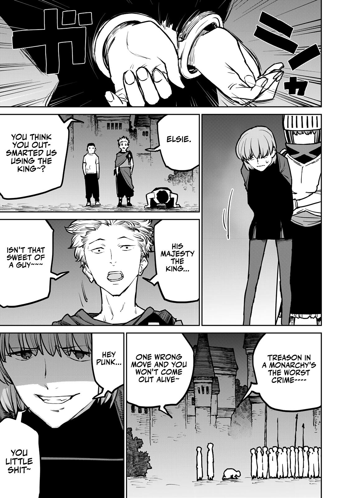 The Exiled Cheating Magician Enjoys a Carefree Second Life.: I Can Grant “Reinforcement Points” Not Only to Weapons, but to Anything, and I Can Revoke the Effects at Any Time I Choose. But Are Those Left Behind Okay? Chapter 27 page 25 - 