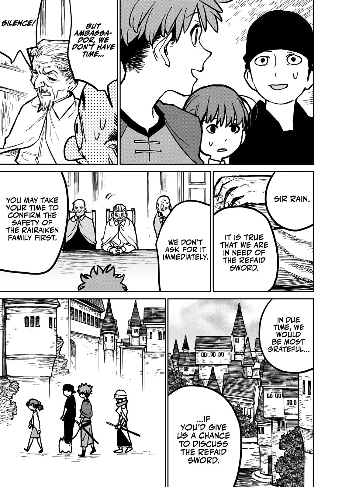 The Exiled Cheating Magician Enjoys a Carefree Second Life.: I Can Grant “Reinforcement Points” Not Only to Weapons, but to Anything, and I Can Revoke the Effects at Any Time I Choose. But Are Those Left Behind Okay? Chapter 29 page 38 - 