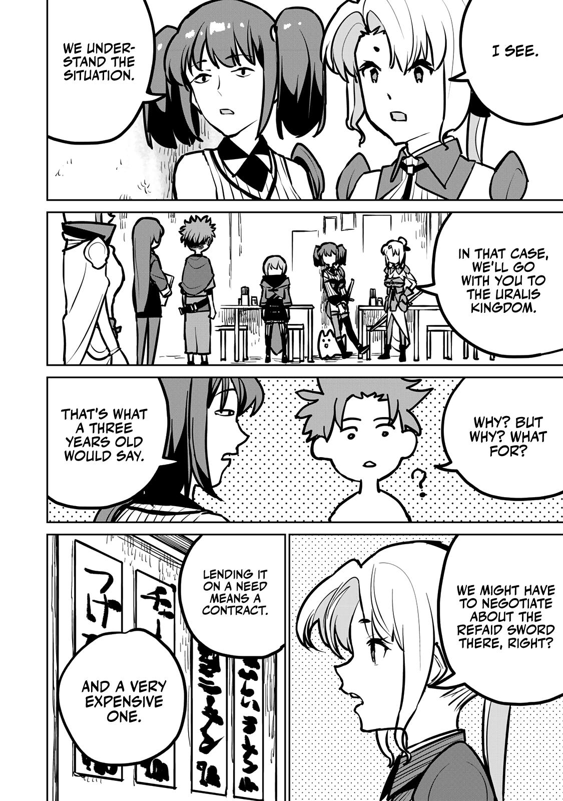 The Exiled Cheating Magician Enjoys a Carefree Second Life.: I Can Grant “Reinforcement Points” Not Only to Weapons, but to Anything, and I Can Revoke the Effects at Any Time I Choose. But Are Those Left Behind Okay? Chapter 29 page 55 - 