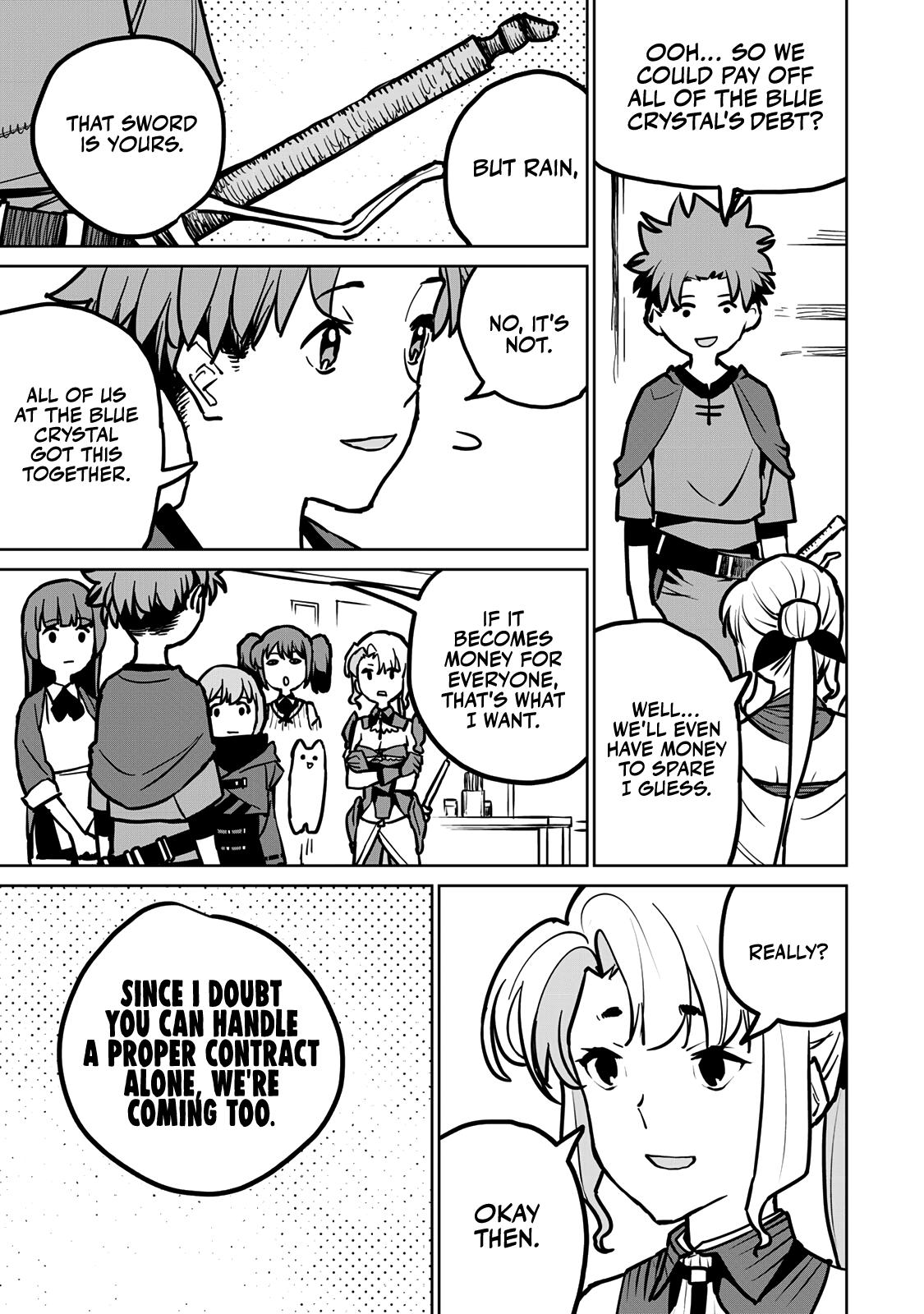 The Exiled Cheating Magician Enjoys a Carefree Second Life.: I Can Grant “Reinforcement Points” Not Only to Weapons, but to Anything, and I Can Revoke the Effects at Any Time I Choose. But Are Those Left Behind Okay? Chapter 29 page 56 - 