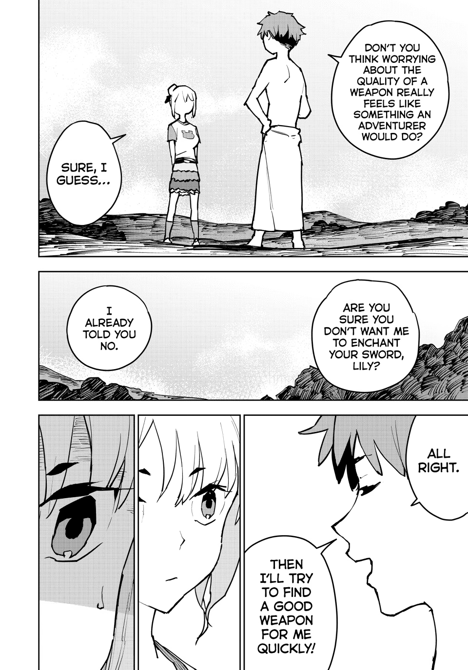 The Exiled Cheating Magician Enjoys a Carefree Second Life.: I Can Grant “Reinforcement Points” Not Only to Weapons, but to Anything, and I Can Revoke the Effects at Any Time I Choose. But Are Those Left Behind Okay? Chapter 3 page 48 - 