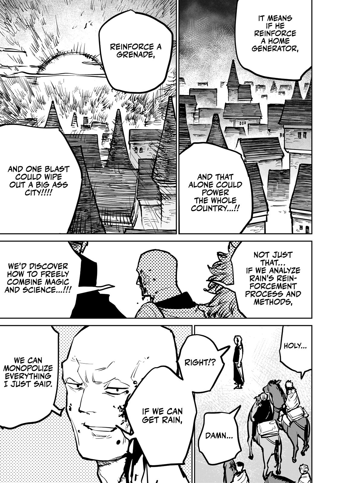The Exiled Cheating Magician Enjoys a Carefree Second Life.: I Can Grant “Reinforcement Points” Not Only to Weapons, but to Anything, and I Can Revoke the Effects at Any Time I Choose. But Are Those Left Behind Okay? Chapter 30 page 52 - 