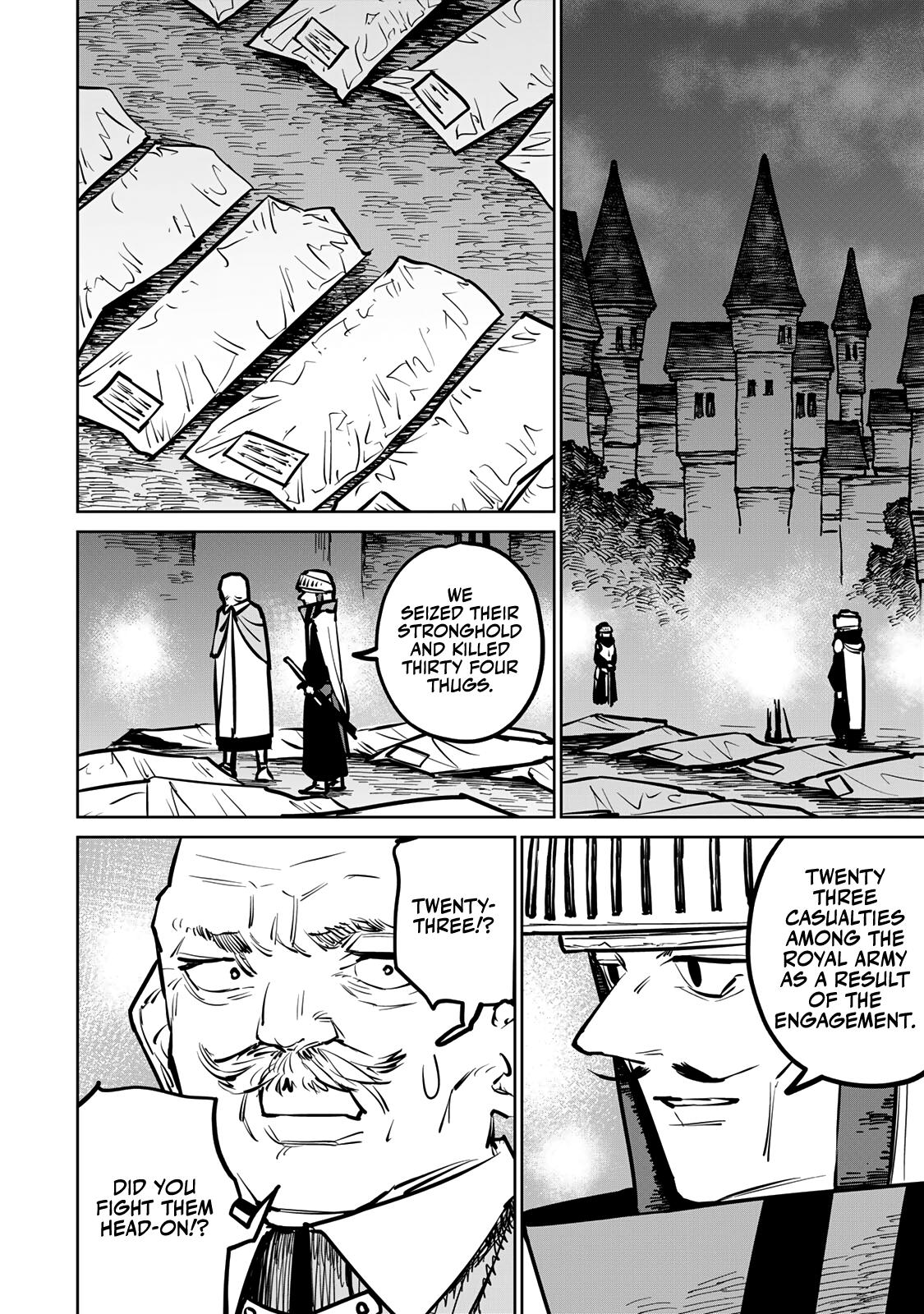 The Exiled Cheating Magician Enjoys a Carefree Second Life.: I Can Grant “Reinforcement Points” Not Only to Weapons, but to Anything, and I Can Revoke the Effects at Any Time I Choose. But Are Those Left Behind Okay? Chapter 31 page 33 - 