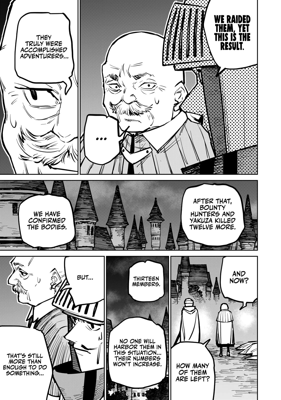 The Exiled Cheating Magician Enjoys a Carefree Second Life.: I Can Grant “Reinforcement Points” Not Only to Weapons, but to Anything, and I Can Revoke the Effects at Any Time I Choose. But Are Those Left Behind Okay? Chapter 31 page 34 - 