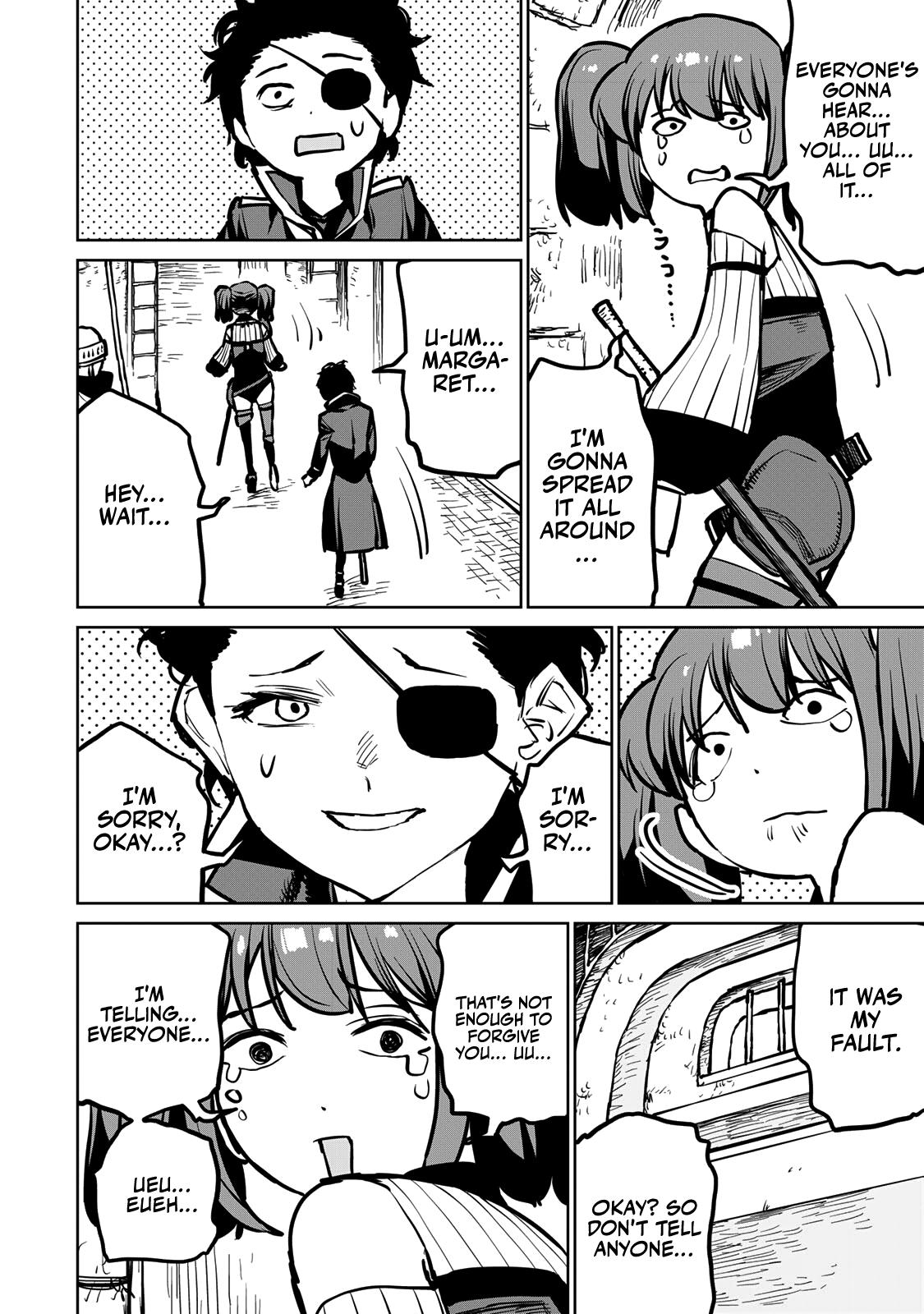 The Exiled Cheating Magician Enjoys a Carefree Second Life.: I Can Grant “Reinforcement Points” Not Only to Weapons, but to Anything, and I Can Revoke the Effects at Any Time I Choose. But Are Those Left Behind Okay? Chapter 32 page 35 - 